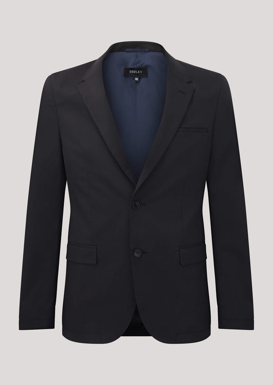 Beardsley Black Slim Fit Stretch Blazer