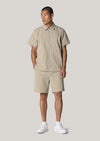 Bloomer Beige Seersucker Shorts