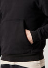 Bayham Black Oversized Hooded Sweatshirt
