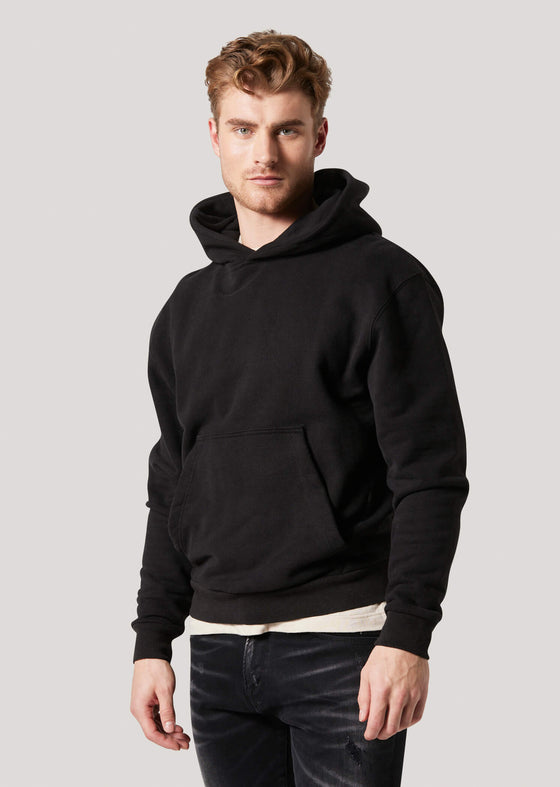 Bayham Black Oversized Hooded Sweatshirt