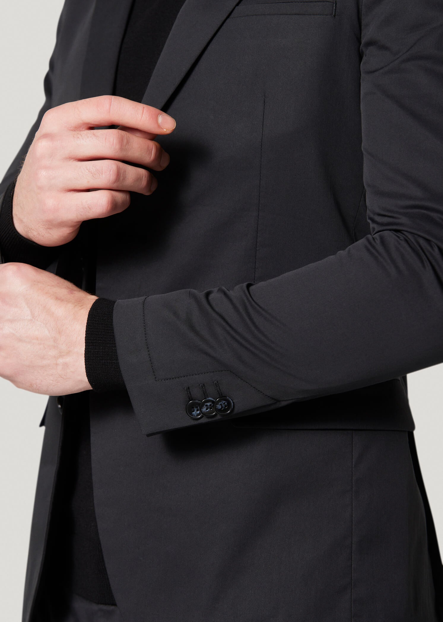 Beardsley Black Slim Fit Stretch Blazer