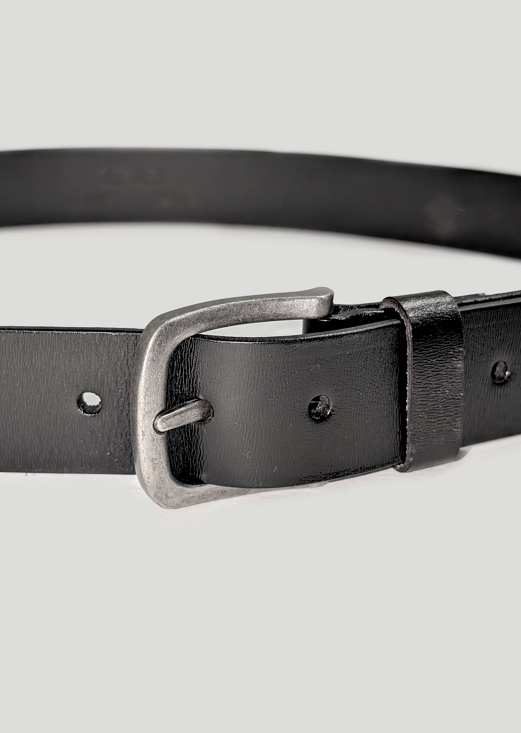 Sedley Black Leather Belt