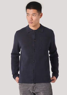  Carlisle Navy Knitted Cardigan