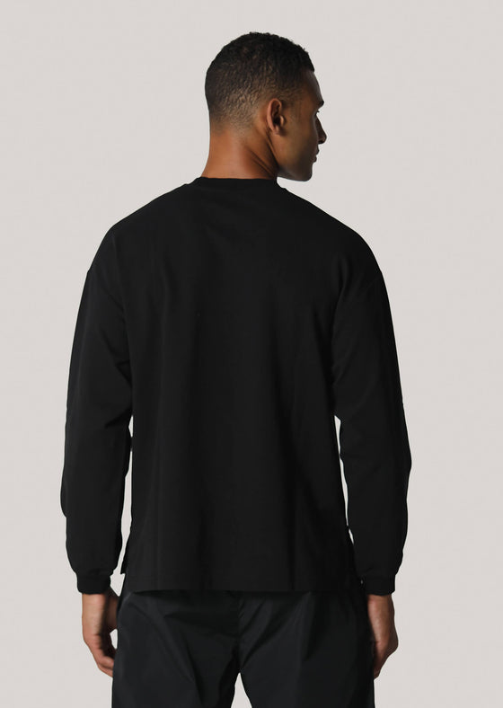 Cartwright Black Long Sleeve Heavyweight T-Shirt