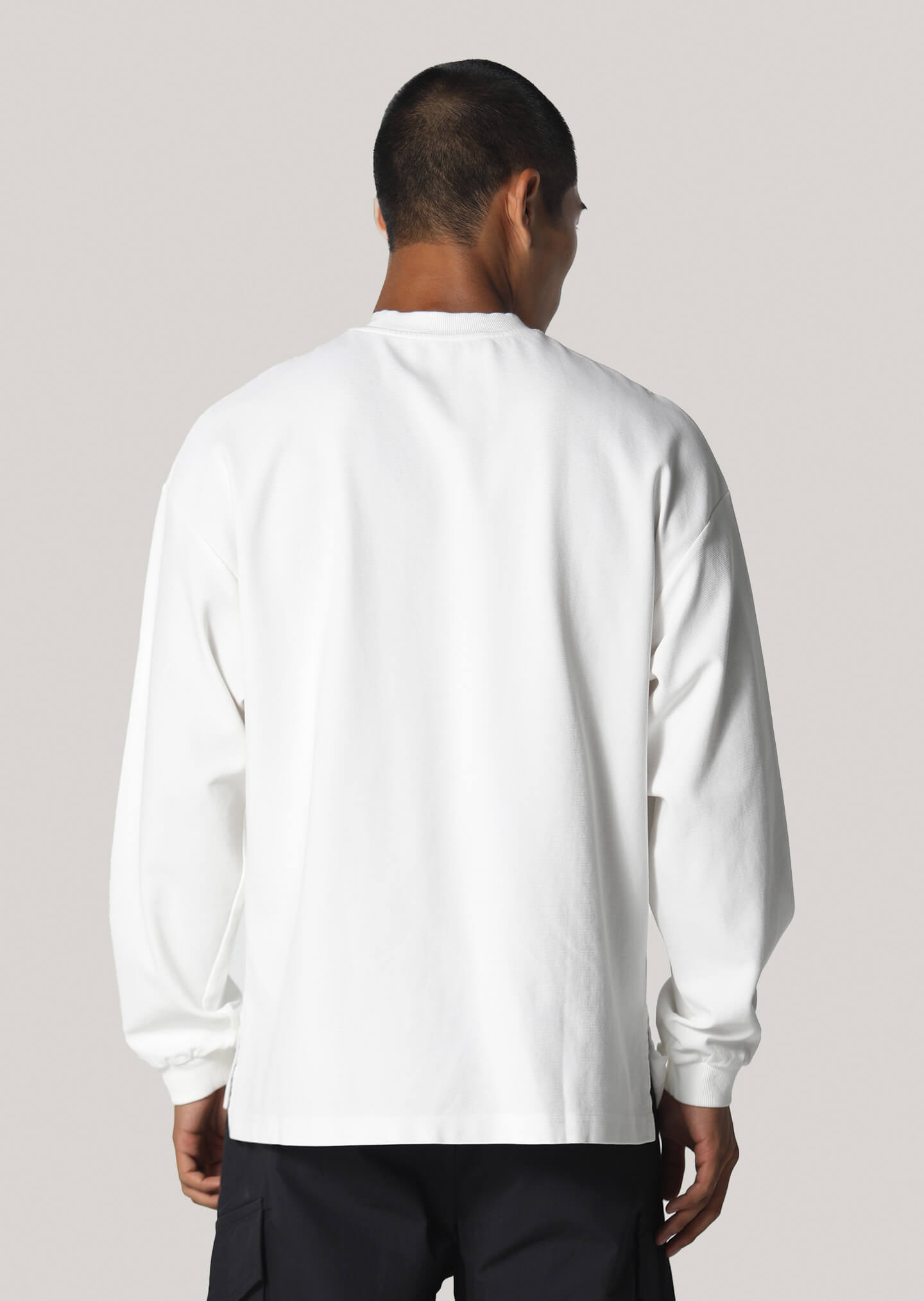 Cartwright White Long Sleeve Heavyweight T-Shirt