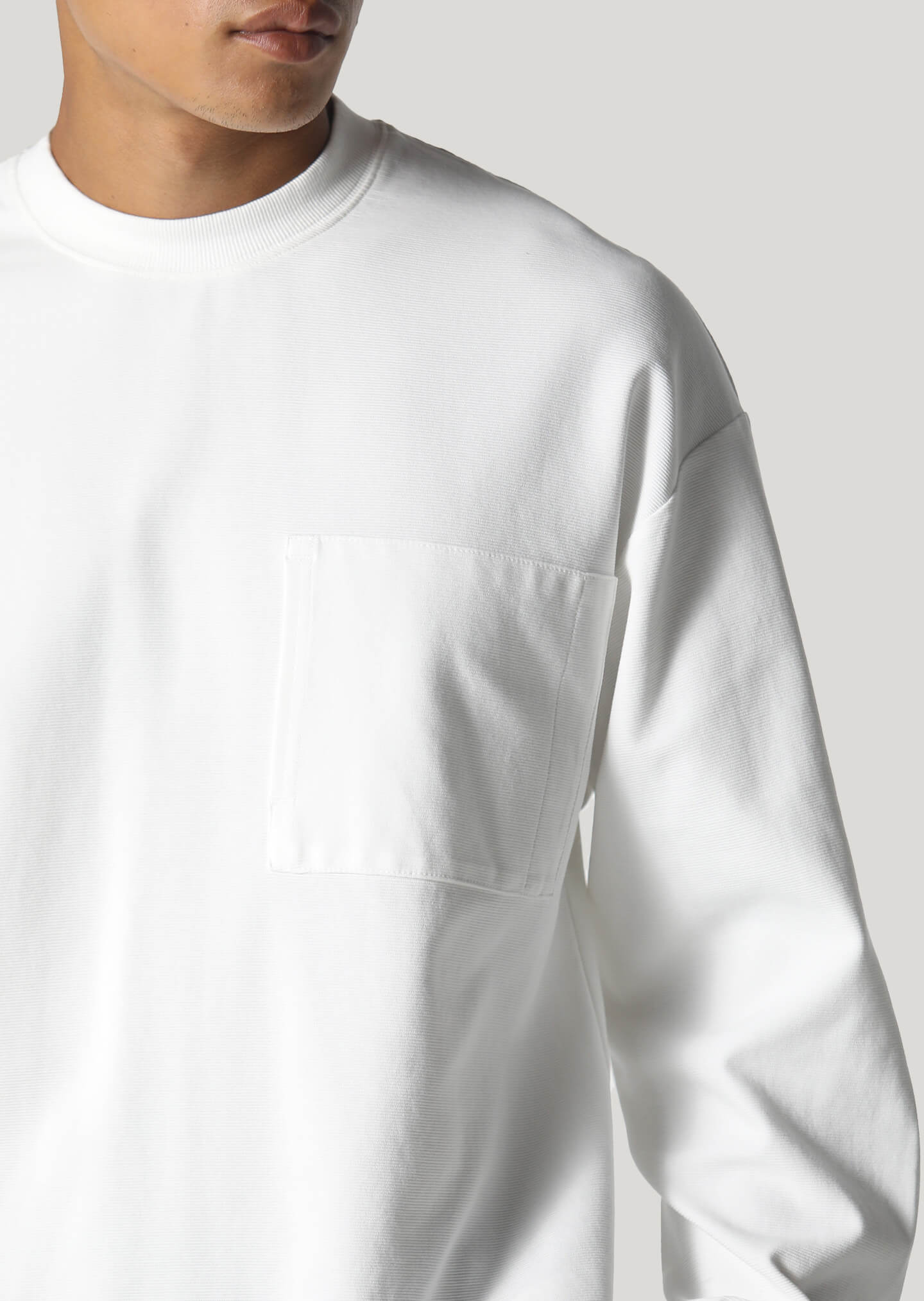 Cartwright White Long Sleeve Heavyweight T-Shirt