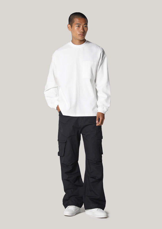 Cartwright White Long Sleeve Heavyweight T-Shirt