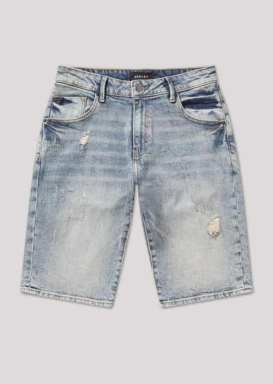 Clennan 920 Light Wash Denim Shorts