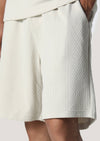 Colin Beige Textured Shorts