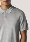 Cope Grey Knitted Polo Shirt