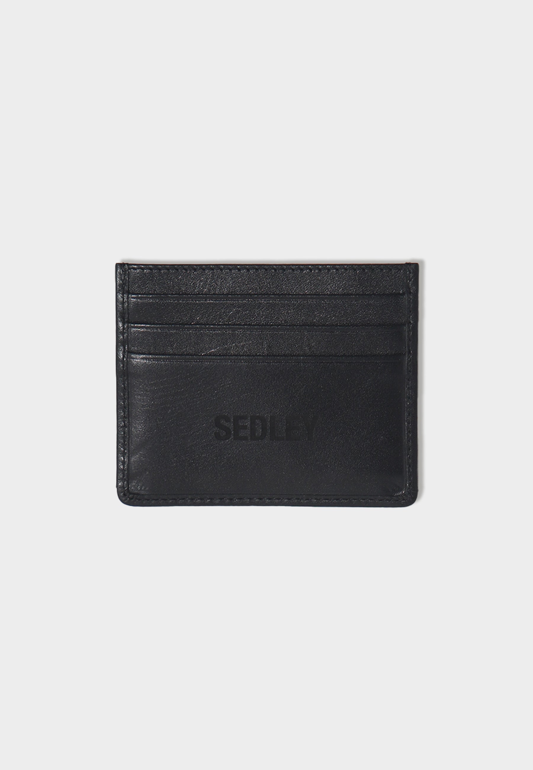 Sedley Black Leather Card Holder