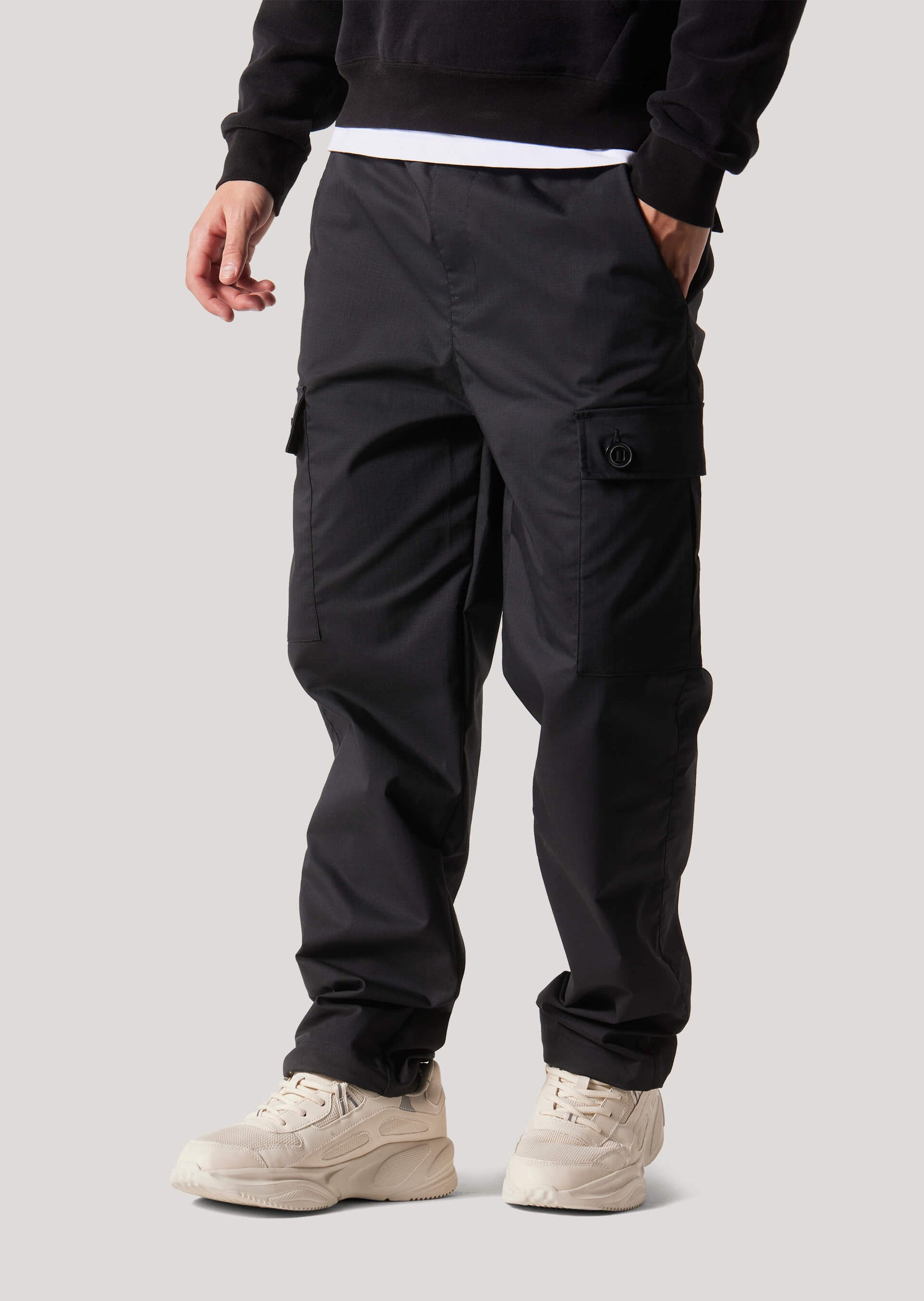 Deane Black Cargo Trouser