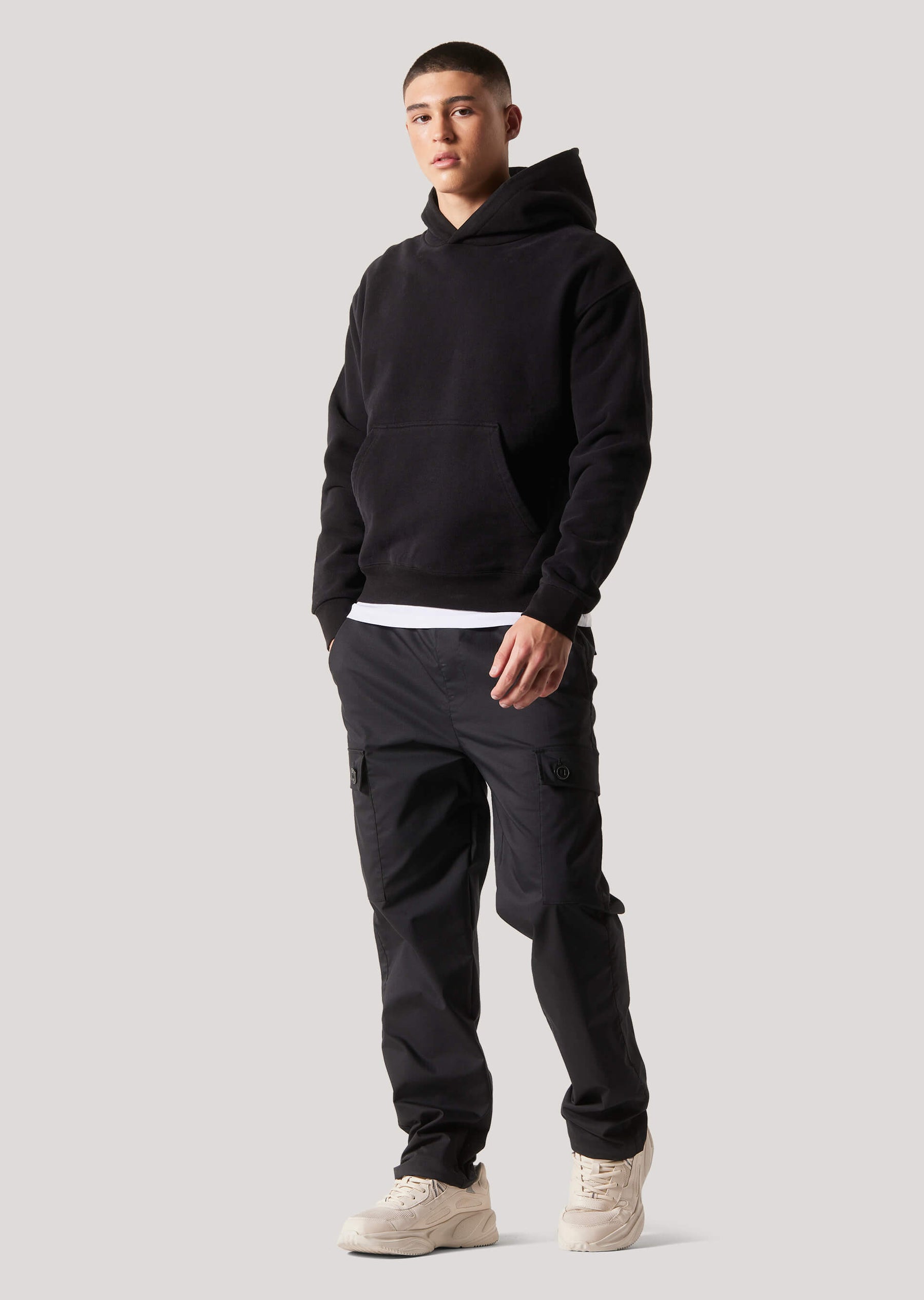 Deane Black Cargo Trouser