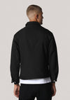 Denness Cropped Sleeves Black Jacket