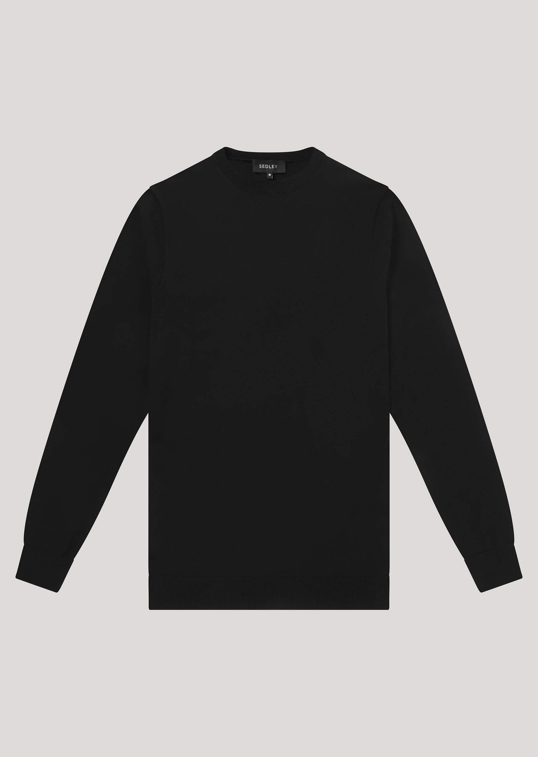 Durham Black Knitted Sweatshirt