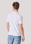 Ely White Slim Fit Stretch T-Shirt