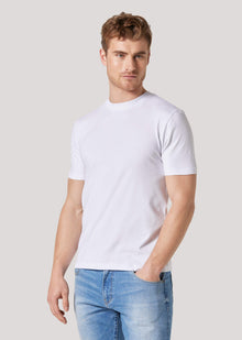  Ely White Slim Fit Stretch T-Shirt