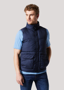  Fielding Navy Crinkle Gilet