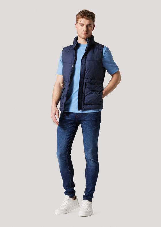 Fielding Navy Crinkle Gilet