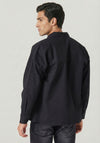 Cottam Oversized Black Overshirt