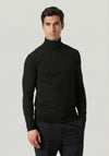 Midwinter Black Knitted Roll Neck