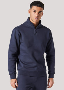  Hampshire Navy Zip Up Sweatshirt