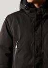 Henner Black Quilted Parka Jacket