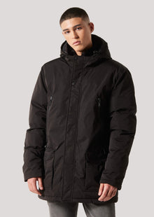  Henner Black Quilted Parka Jacket