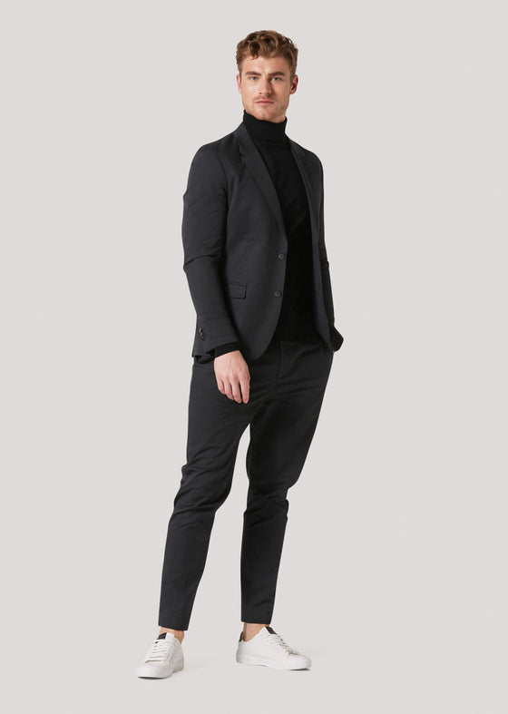 Hackforth Black Stretch Formal Trousers