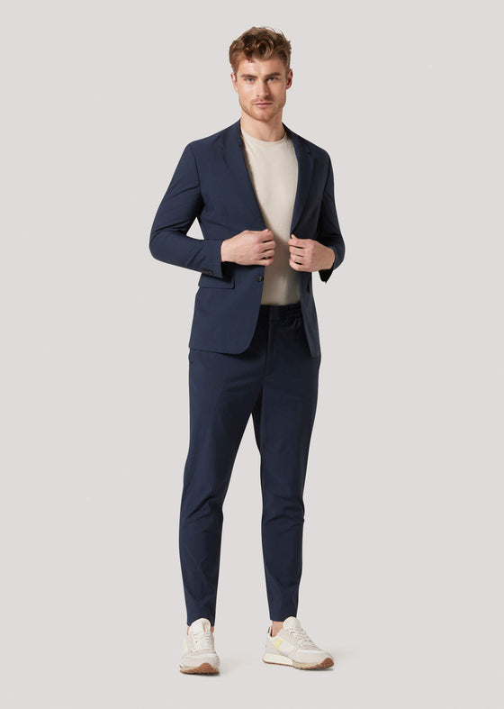 Hackforth Navy Stretch Formal Trousers