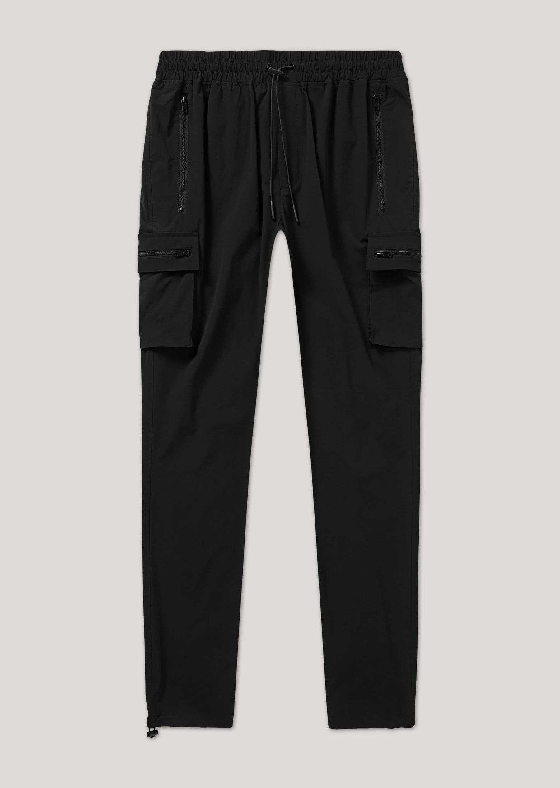 Jasper Nylon Black Cargo Pant