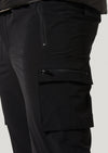 Jasper Nylon Black Cargo Pant