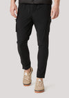 Jasper Nylon Black Cargo Pant