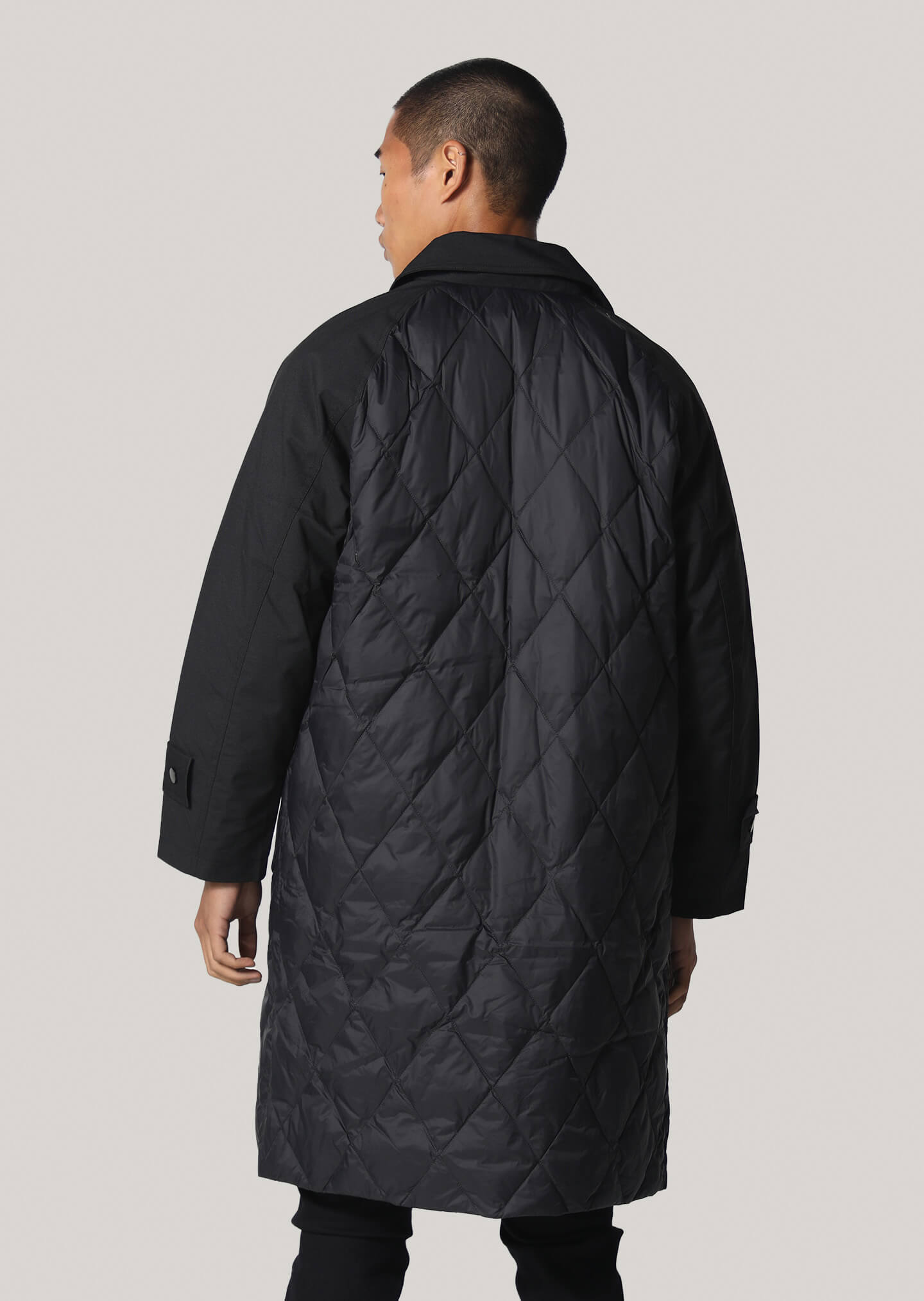 Lever Black Cropped Sleeve Jacket