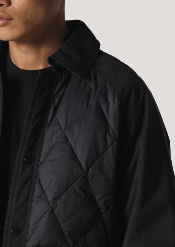 Lever Black Cropped Sleeve Jacket