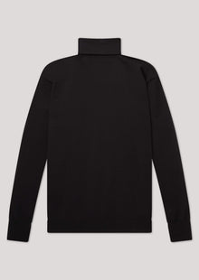  Midwinter Black Knitted Roll Neck