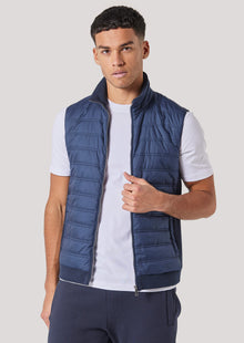  Moley Quilted Navy Gilet