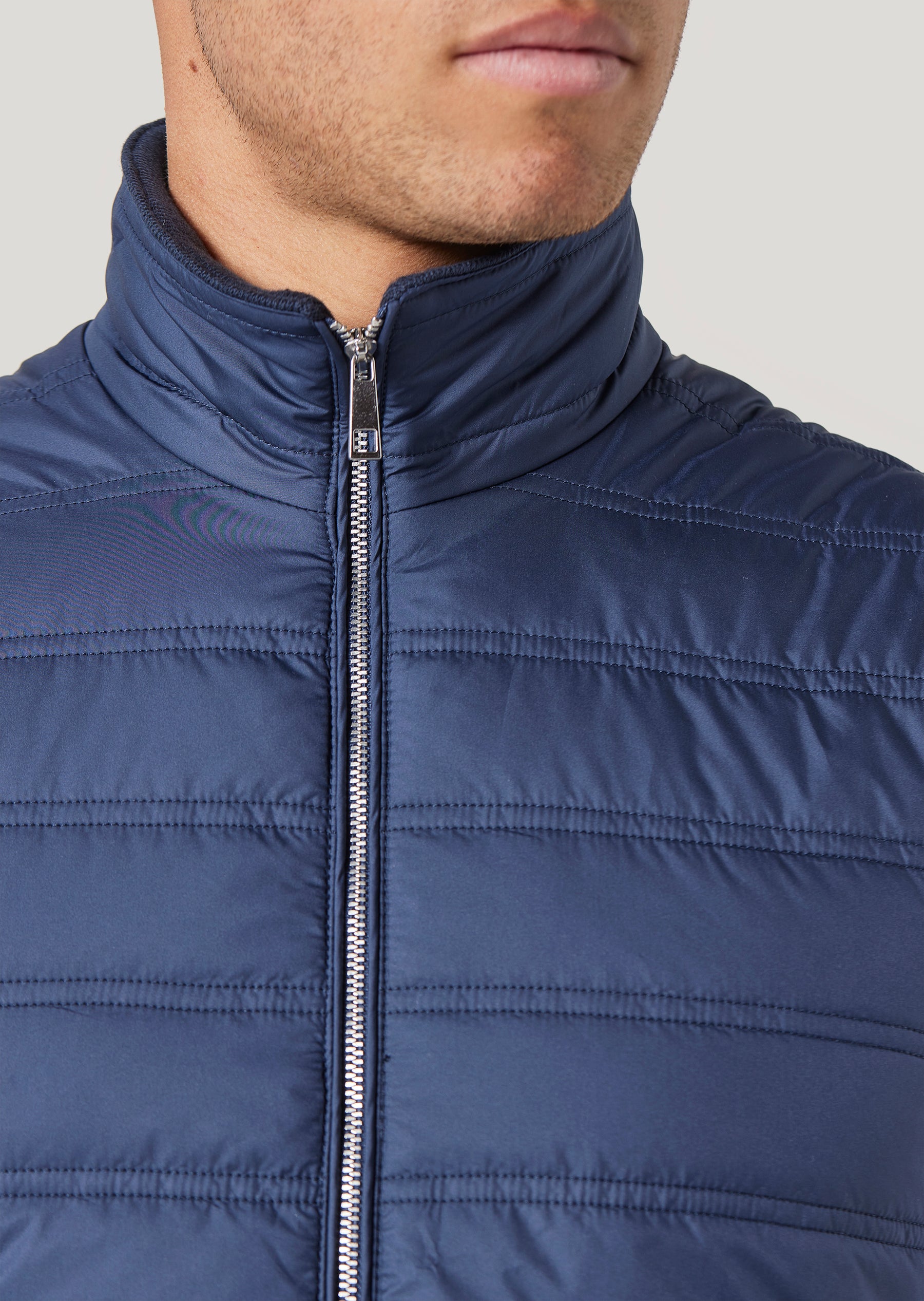 Moley Quilted Navy Gilet
