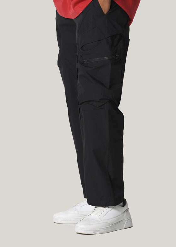 Morray Black Cargo Track Pant