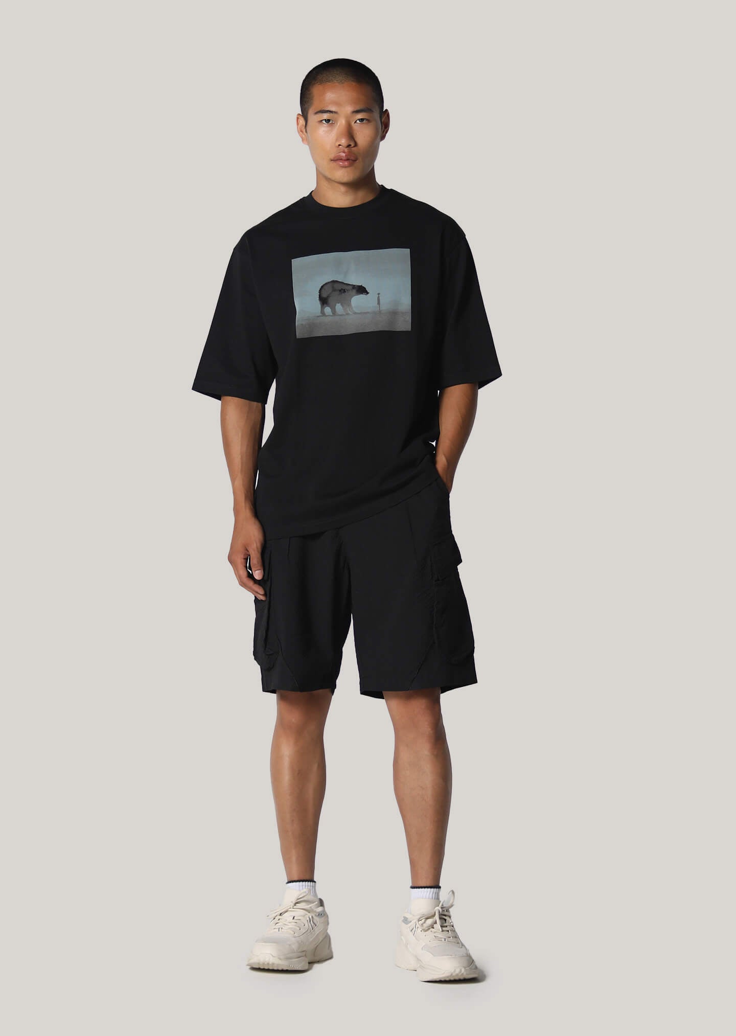 Parfitt Black Cargo Shorts