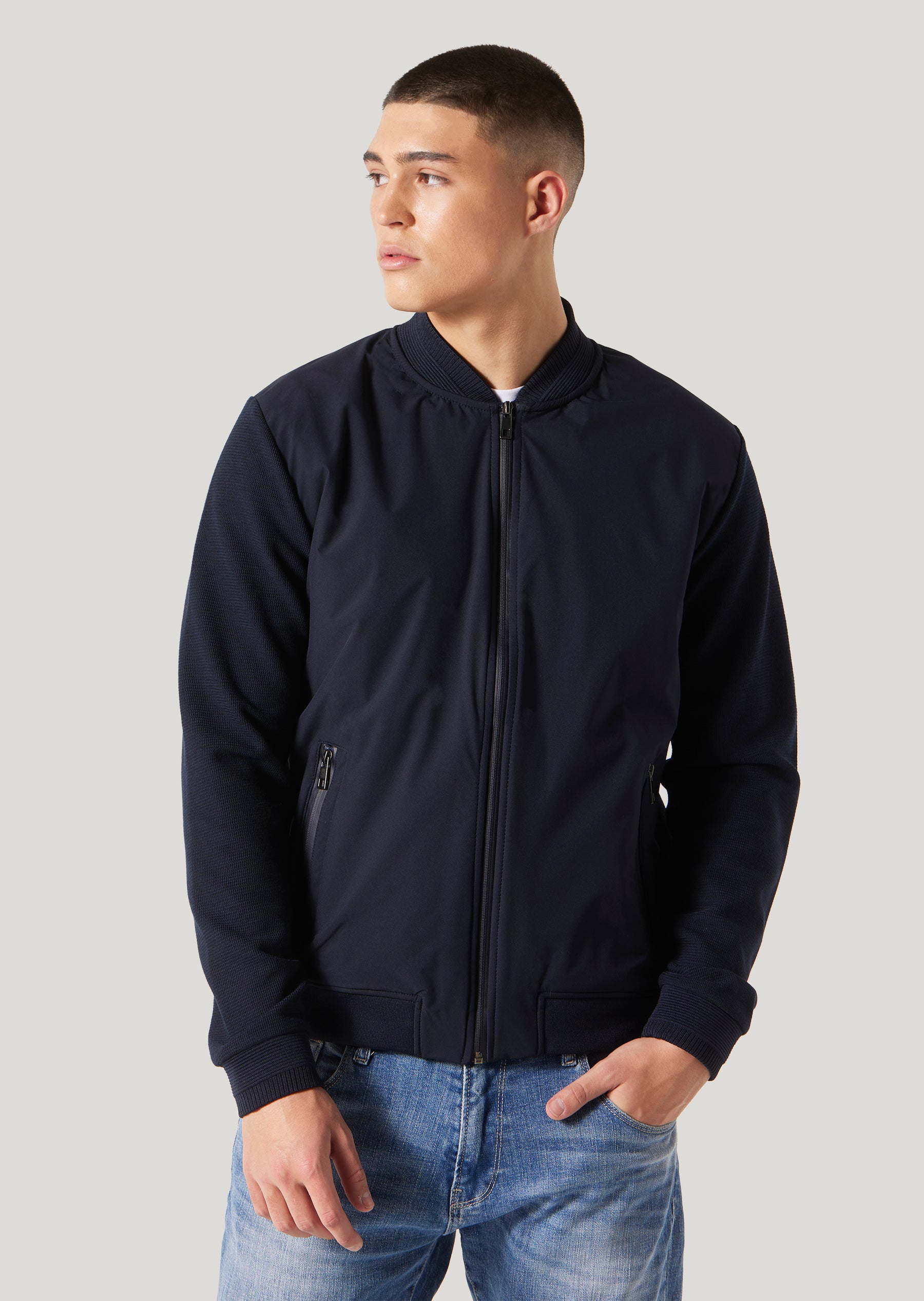 Price Navy Hybrid Lightweight Jacket