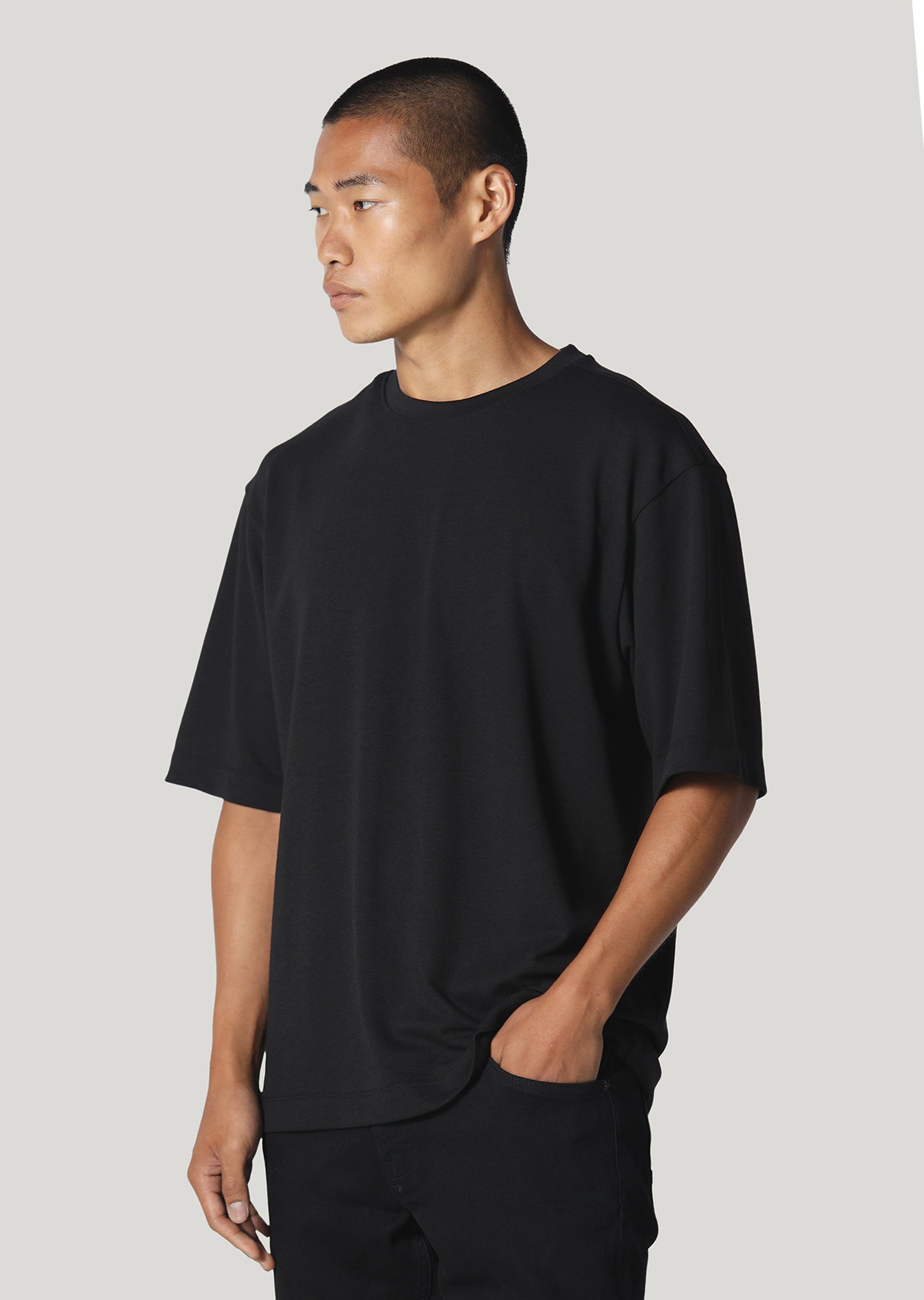 Rhodes Lightweight Black T-Shirt