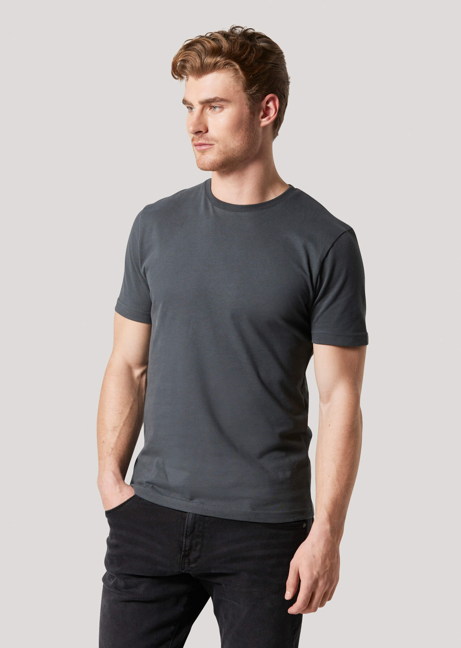 Rye Washed Black Slim Fit T-shirt