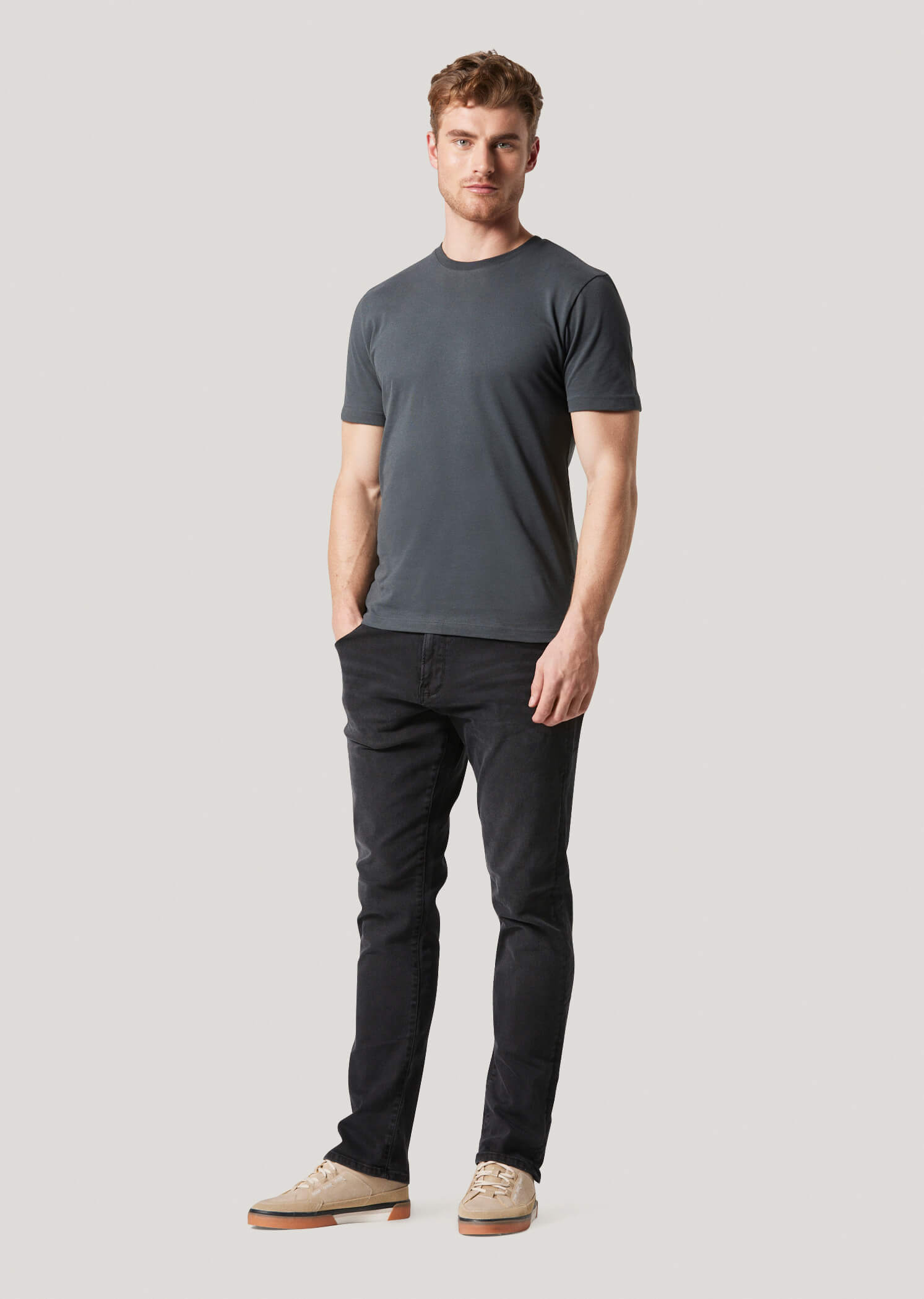 Rye Washed Black Slim Fit T-shirt