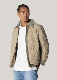  Shuttleworth Beige Cropped Sleeve Jacket