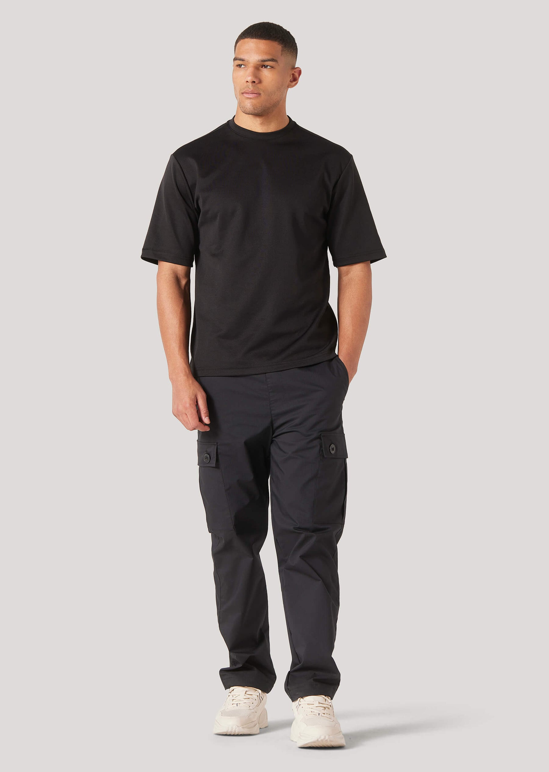 Staples Oversized Black T-Shirt