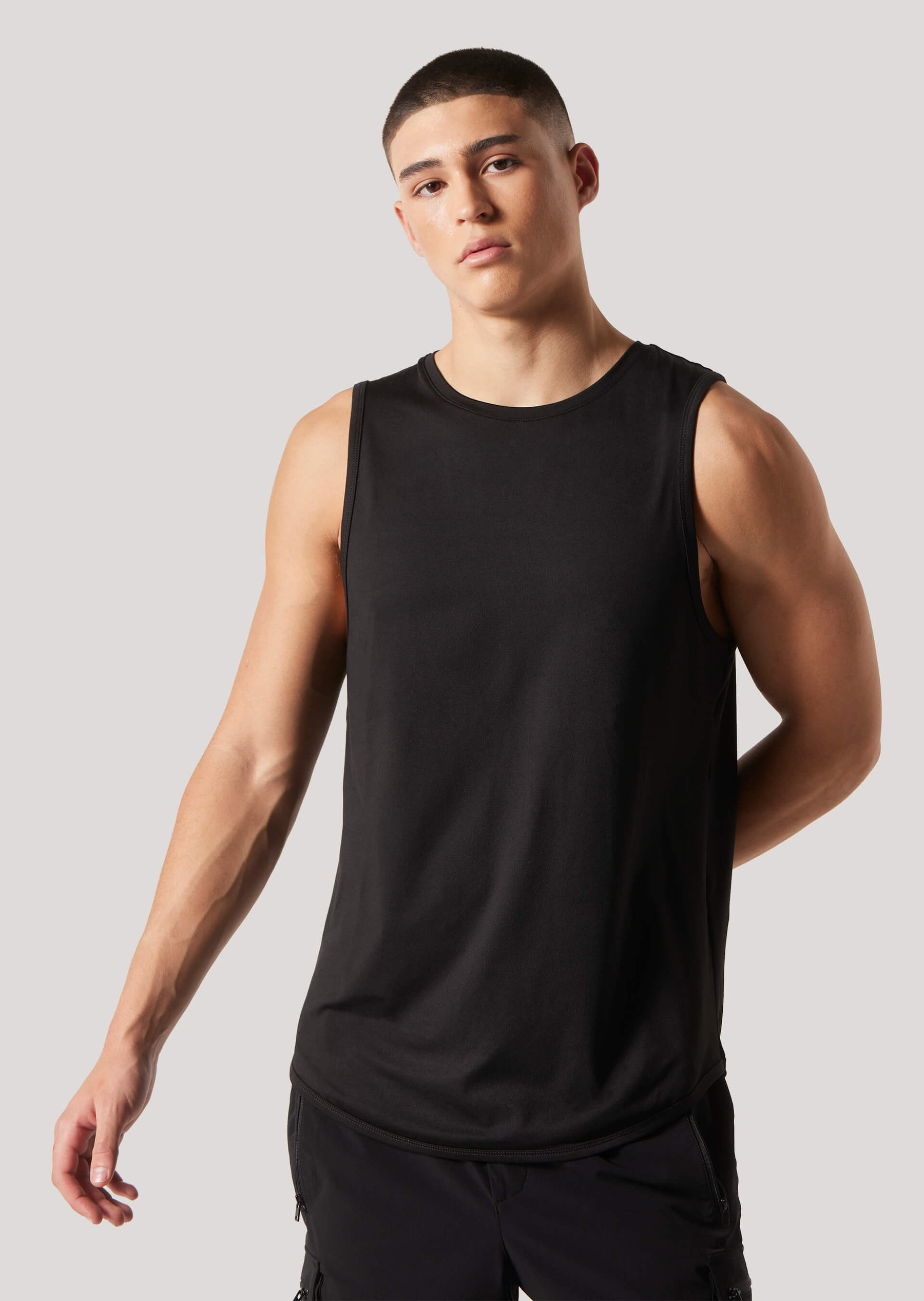 Stout Black Activewear Performance Vest