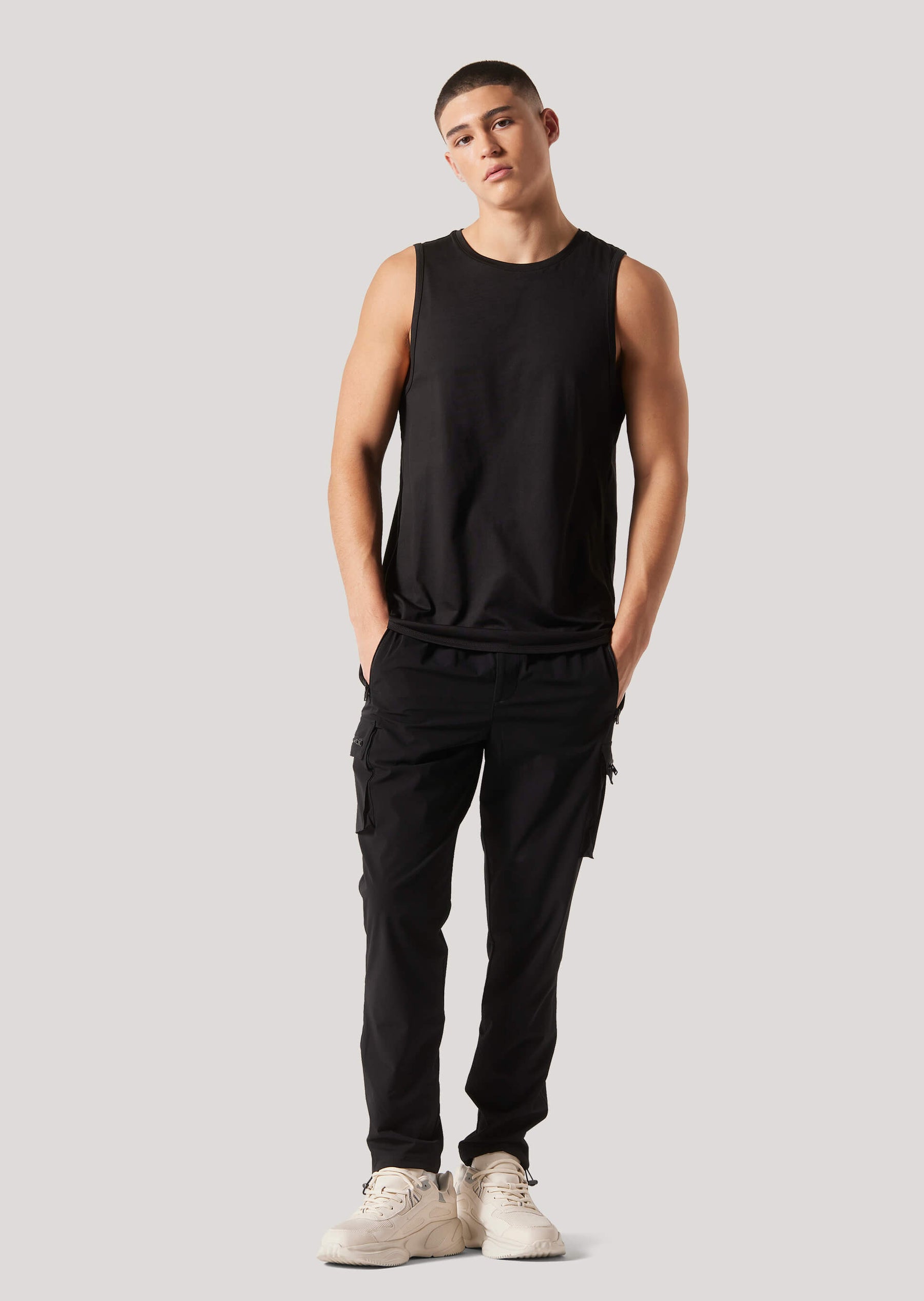 Stout Black Activewear Performance Vest