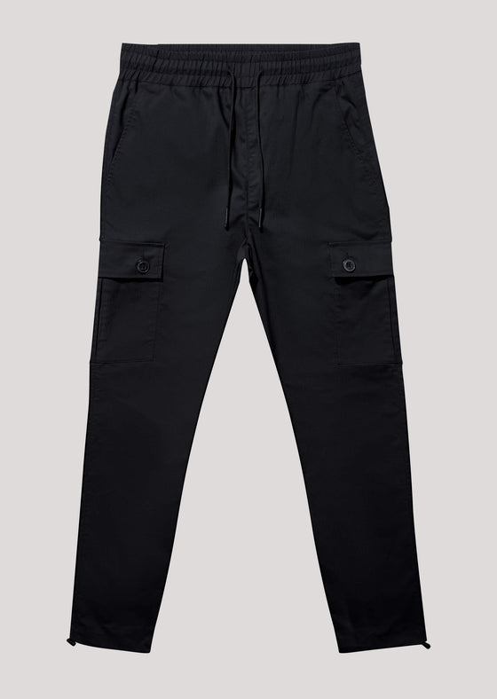 Deane Black Cargo Trouser