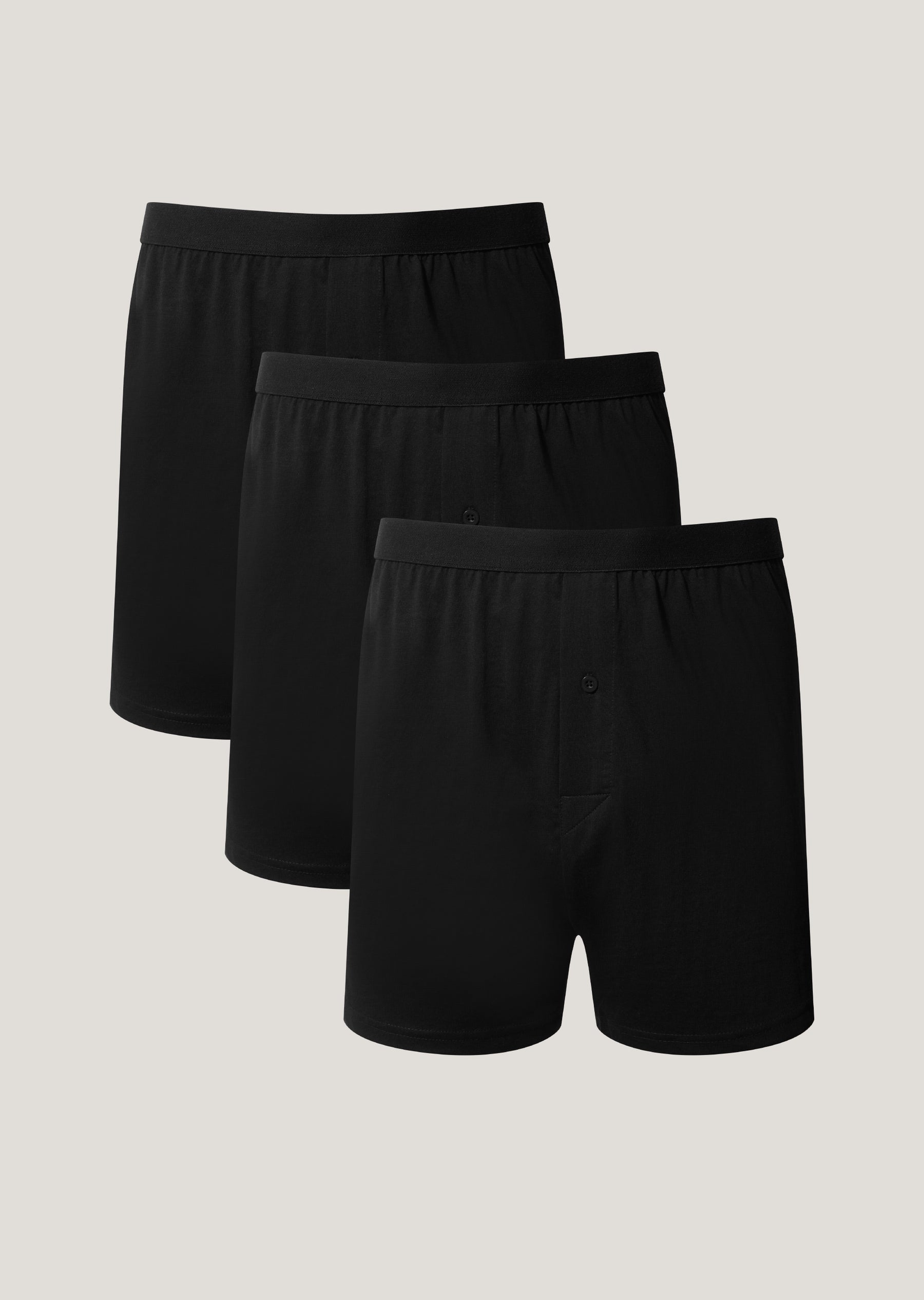 Knight Classic Black 3 Pack Boxer Shorts
